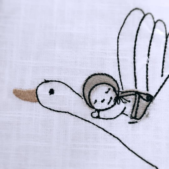 Leinen Babydecke