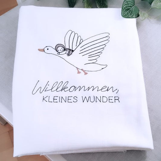 Leinen Babydecke