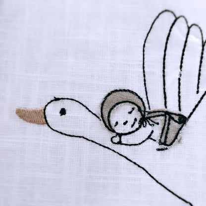 Leinen Babydecke