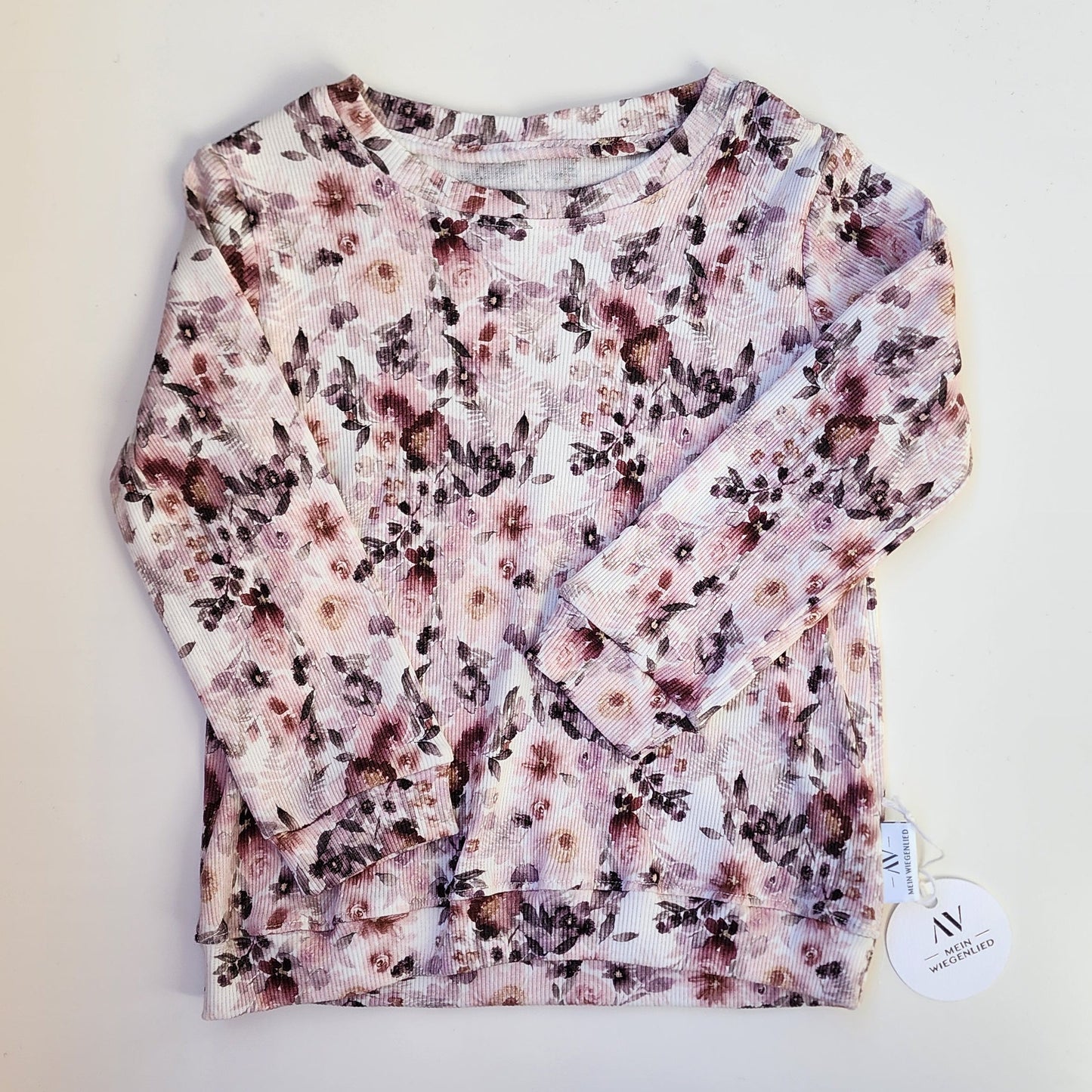 Oberteil - purple flowers