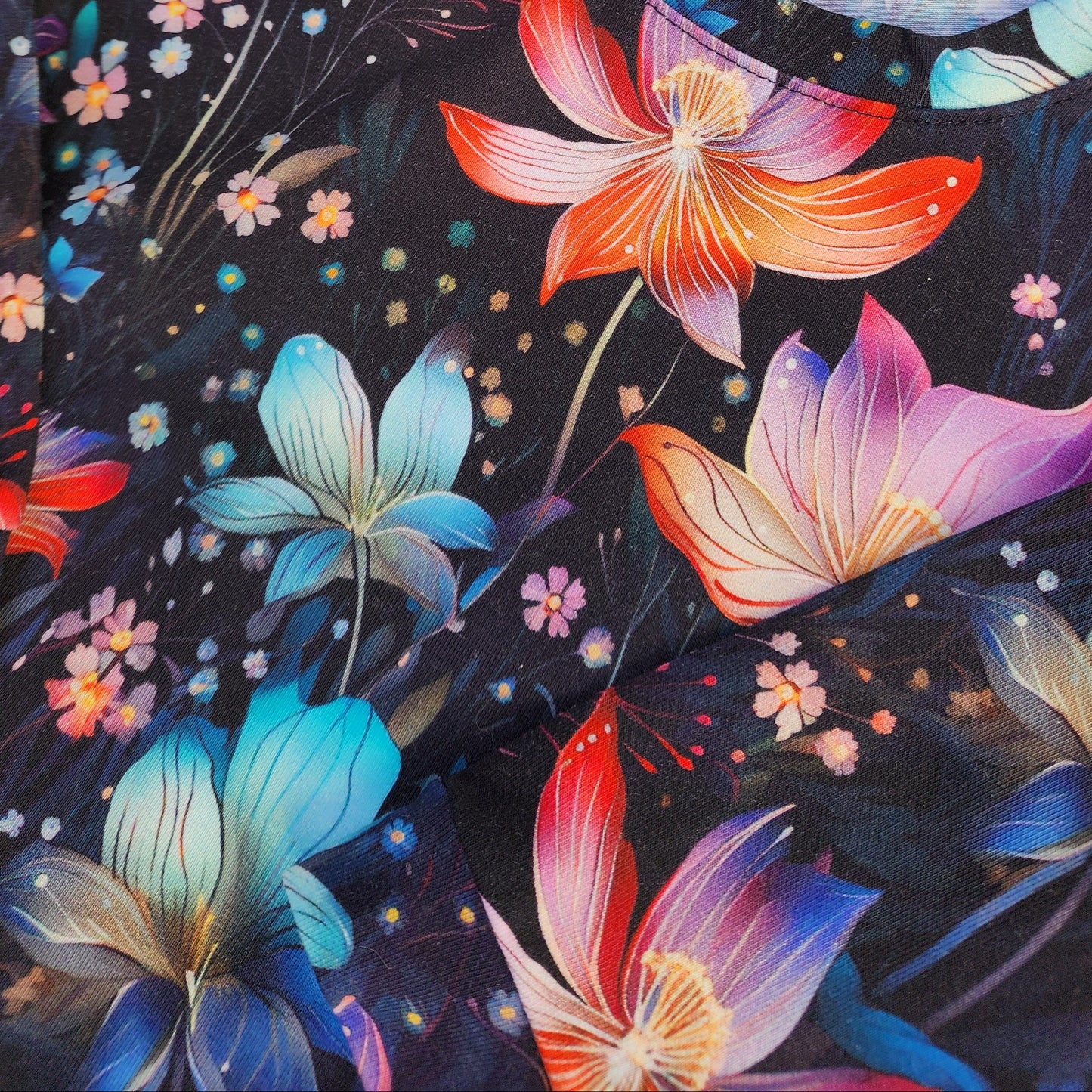 Oberteil - moonlight flowers