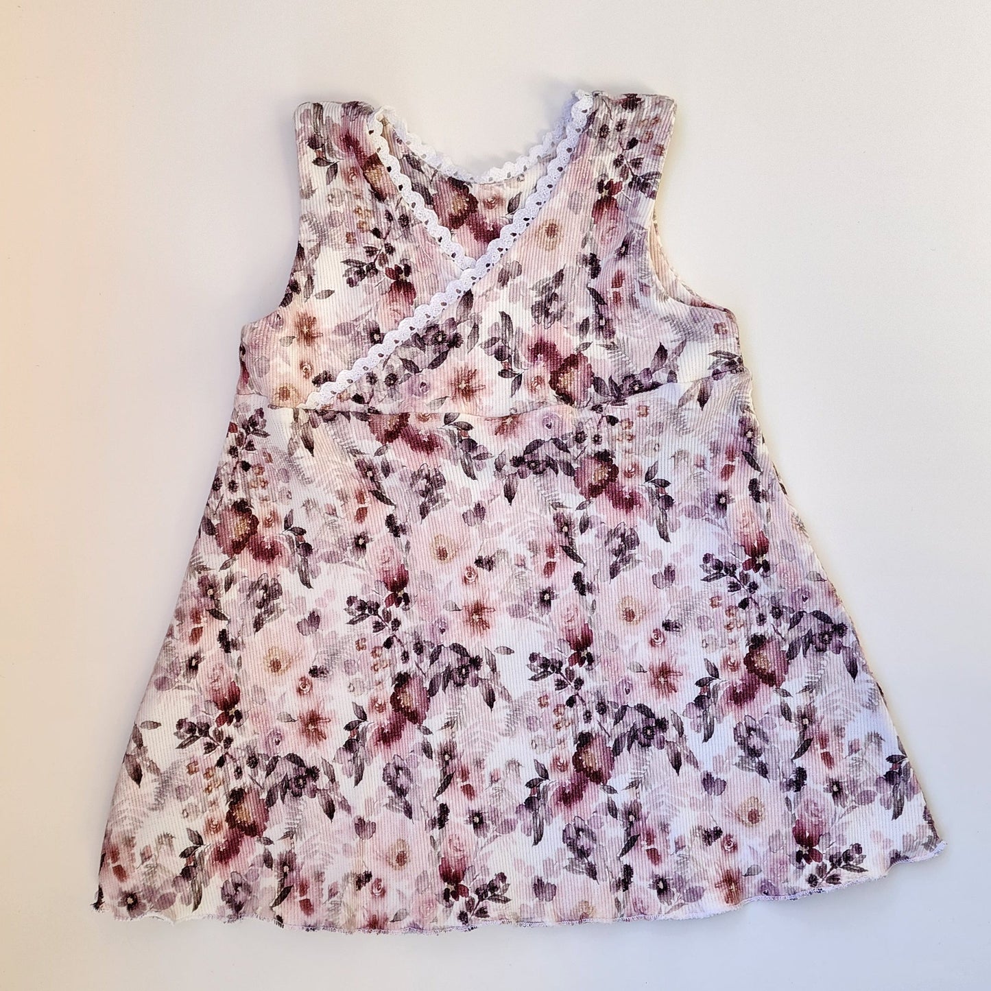 Kleid - purple flowers