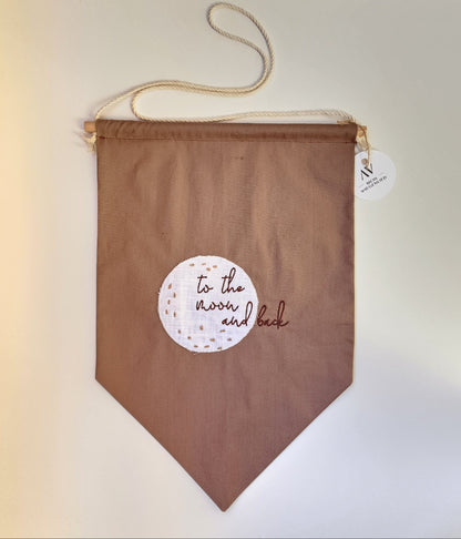 Wandbanner - to the moon and back