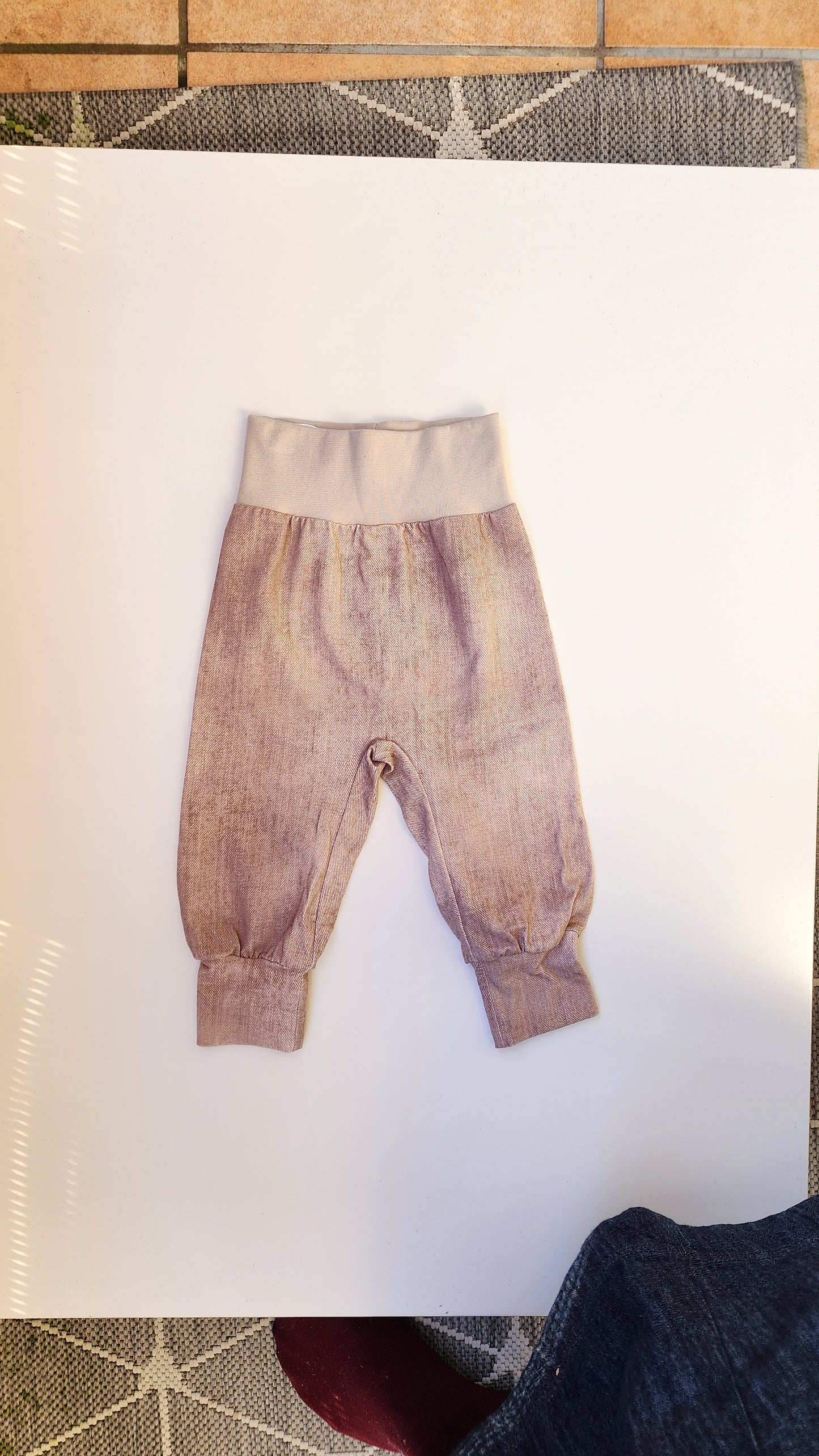 Kuschelhose - Jeanslook 74