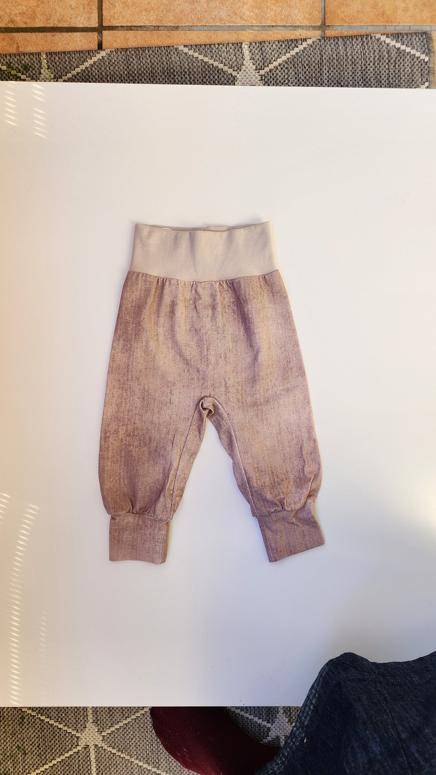 Kuschelhose - Jeanslook 74