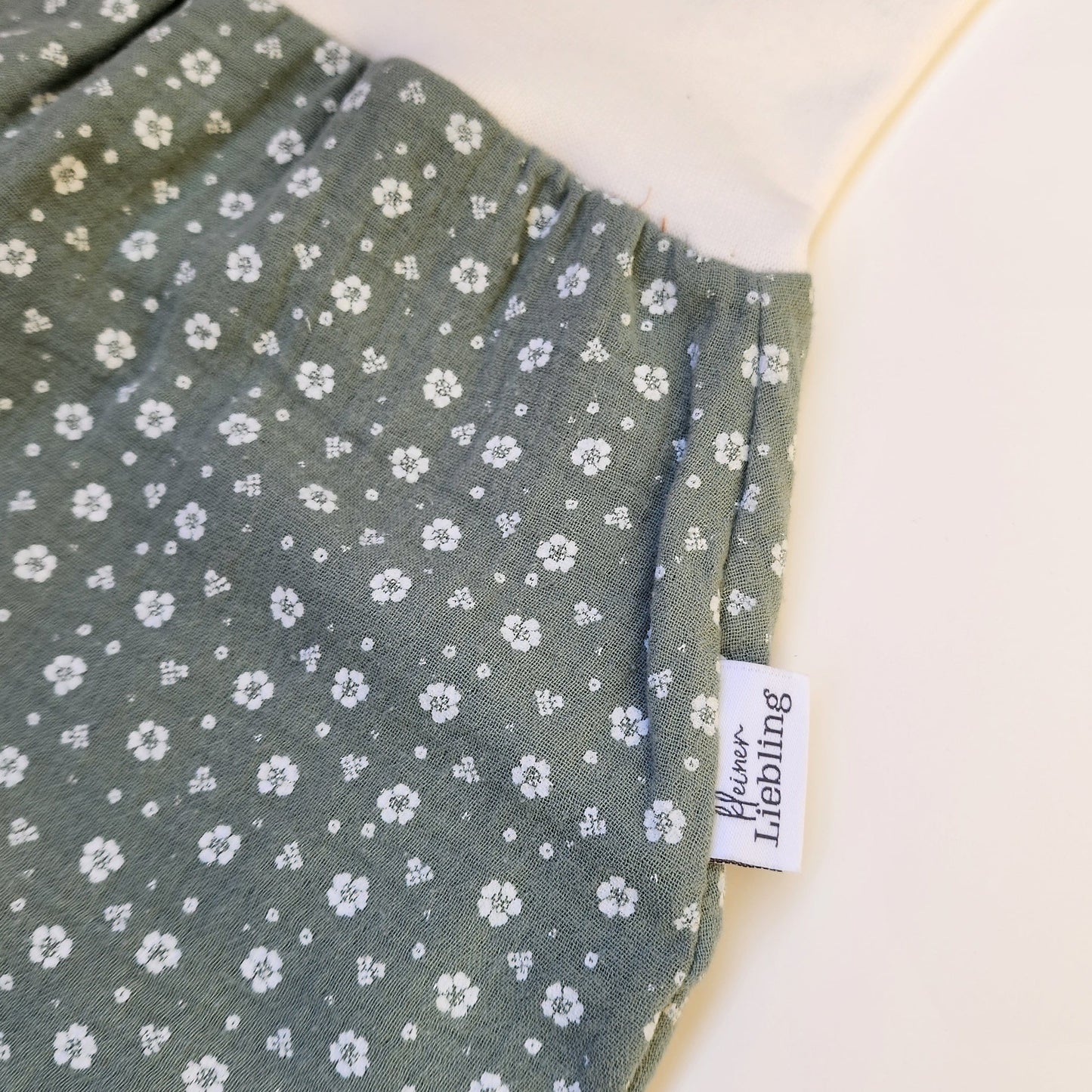 Pucksack - Musselin Blumen