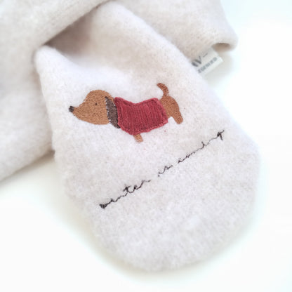 Winterschal - Dackelliebe