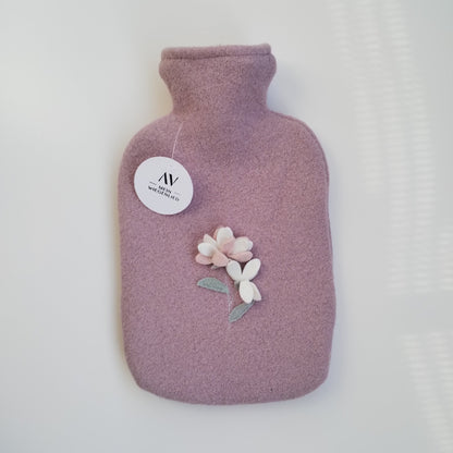 Wärmflasche helllila - Blumen für DICH