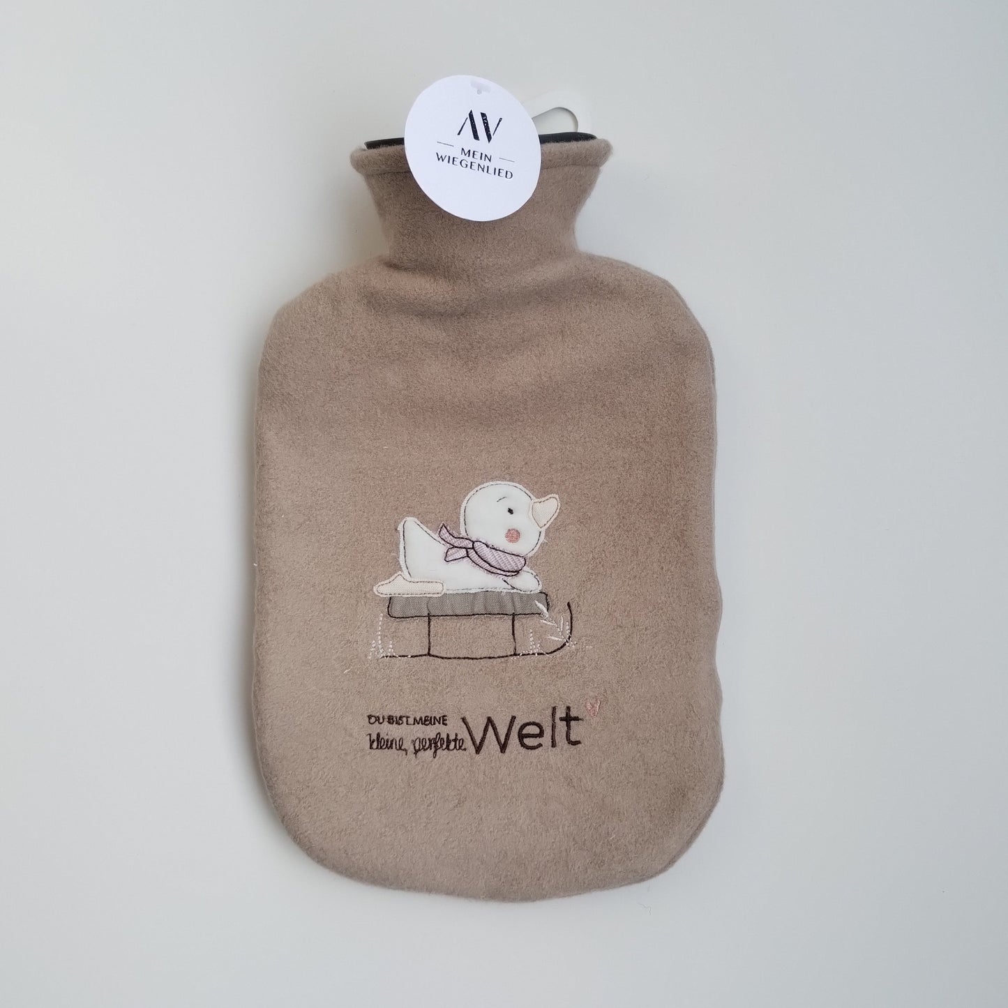 Wärmflasche beige - Schlittenfahrt