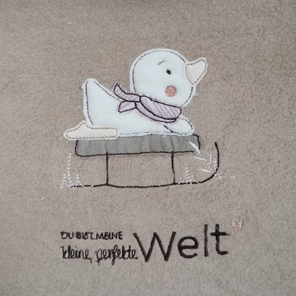 Wärmflasche beige - Schlittenfahrt